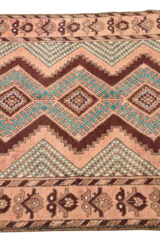 3' 6 x 6' 1 Hand Knotted Ultra Vintage Persian Wool Rug