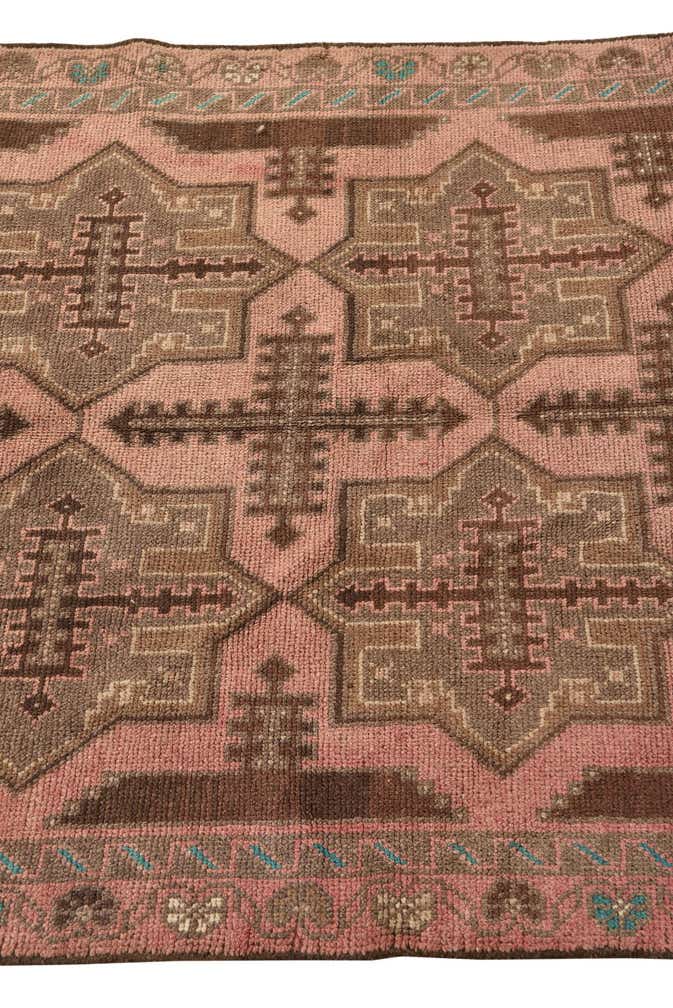 3' 5 x 6' 2 Hand Knotted Ultra Vintage Persian Wool Rug