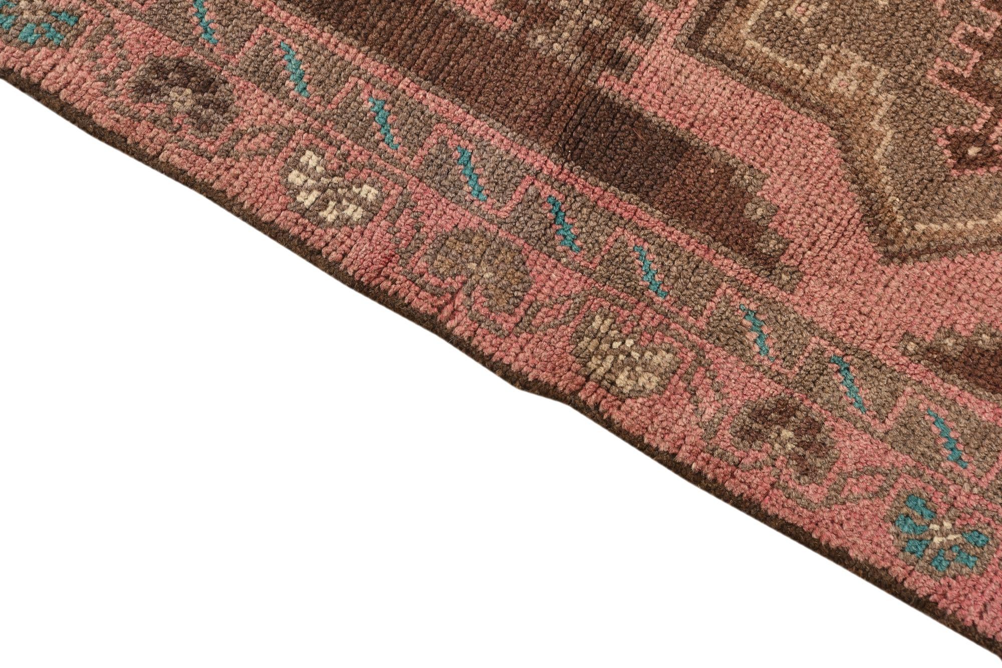 3' 5 x 6' 2 Hand Knotted Ultra Vintage Persian Wool Rug