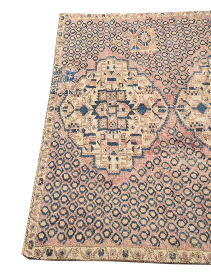 Detail image of 4' x 5' 8  Hand Knotted Ultra Vintage Persian Wool Rug