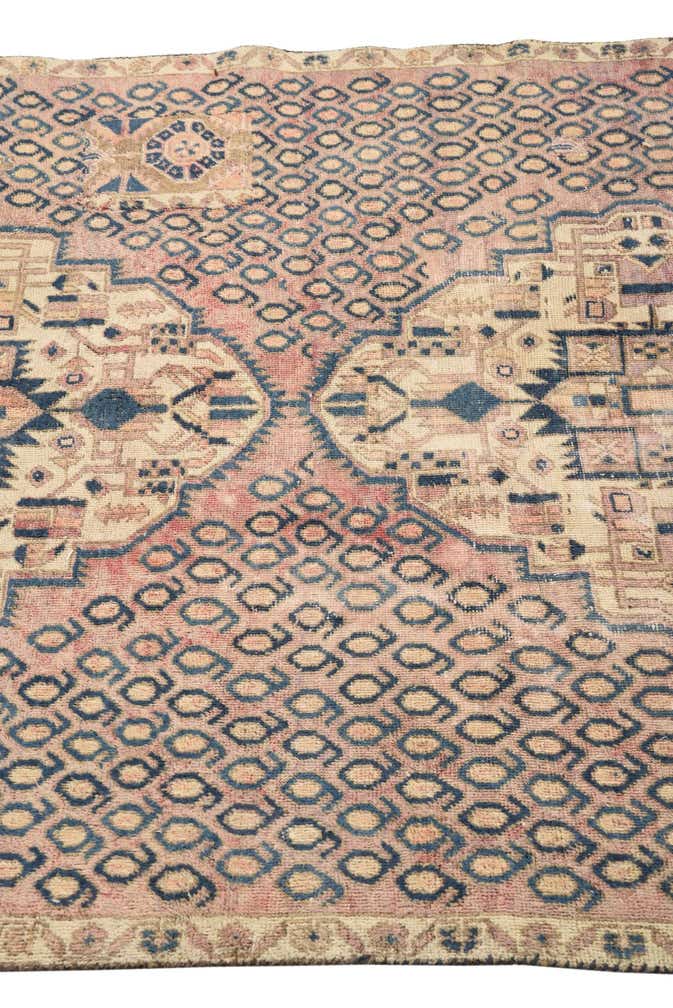 4' x 5' 8 Hand Knotted Ultra Vintage Persian Wool Rug