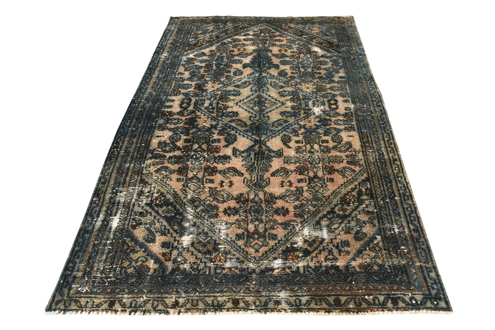 4' 8 x 8' 2 Hand Knotted Ultra Vintage Persian Wool Rug