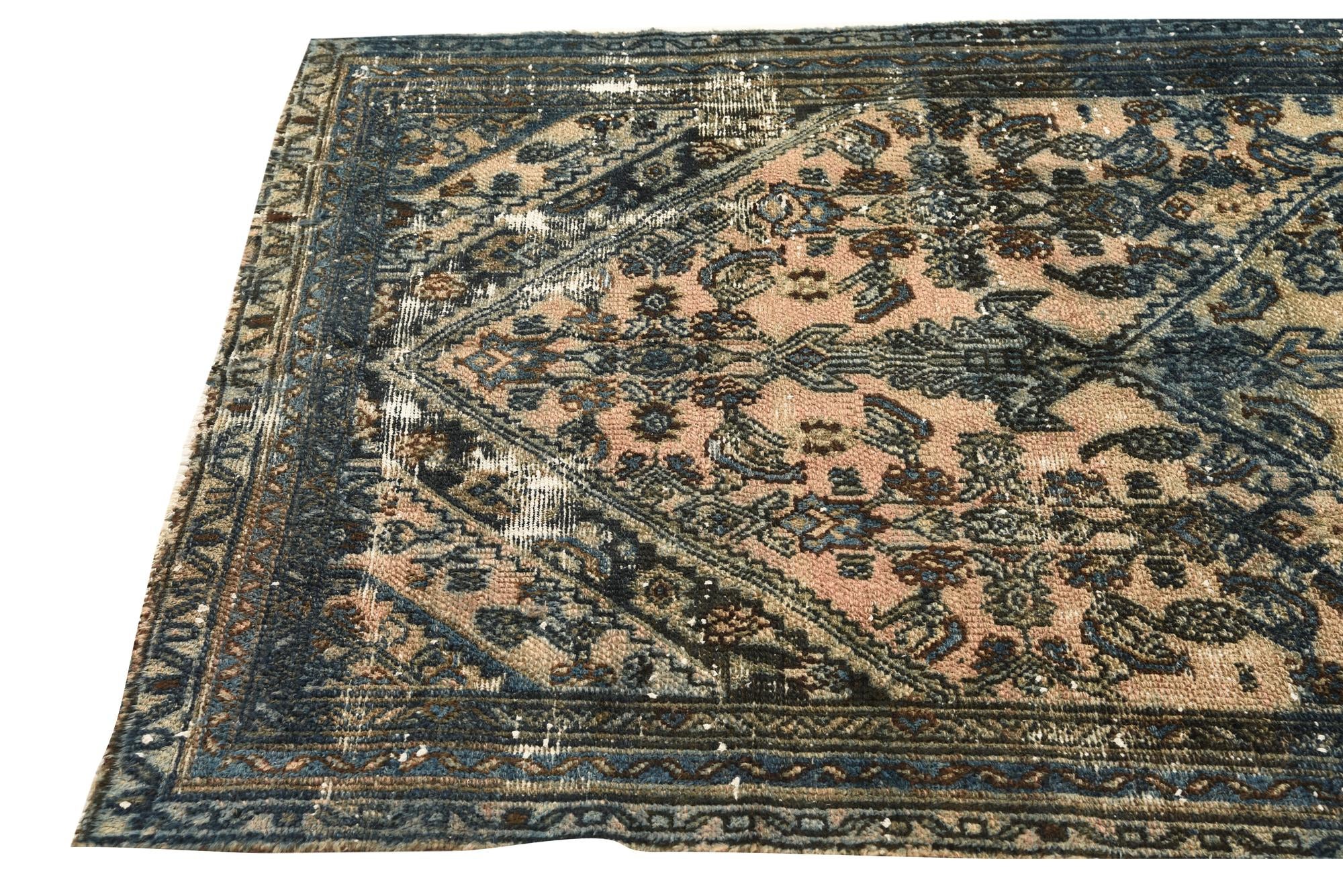 4' 8 x 8' 2 Hand Knotted Ultra Vintage Persian Wool Rug