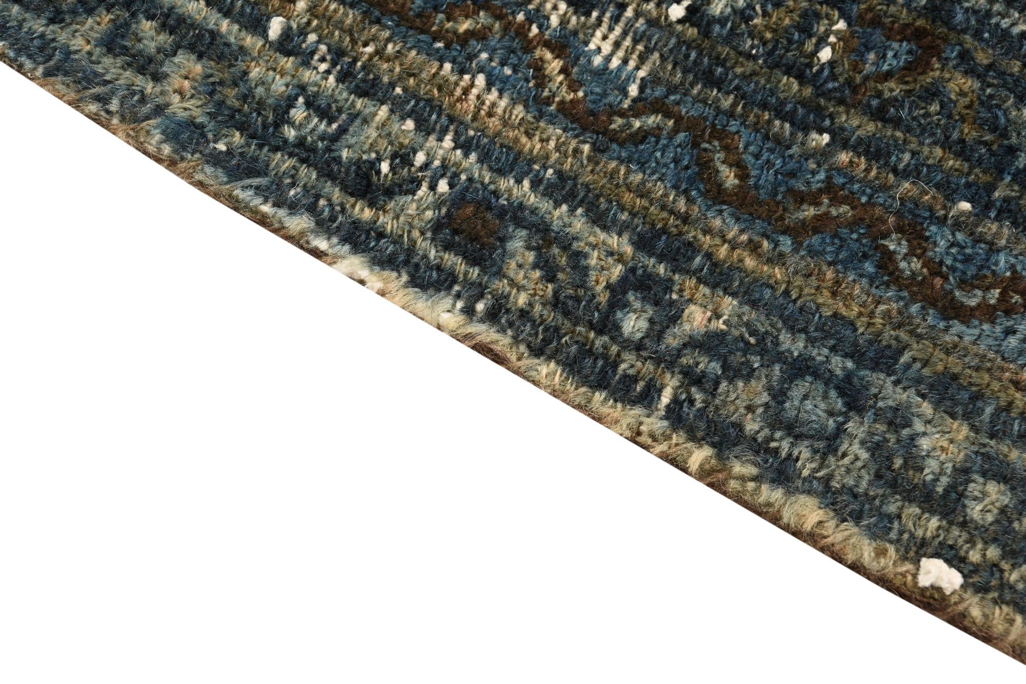 4' 8 x 8' 2 Hand Knotted Ultra Vintage Persian Wool Rug