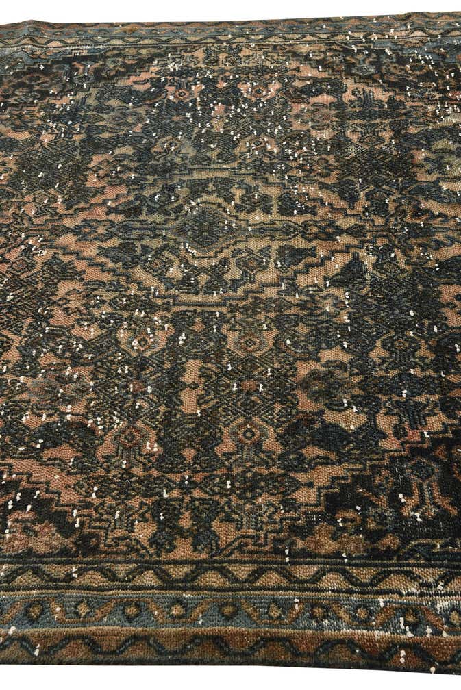 6' 8 x 10' Hand Knotted Ultra Vintage Persian Wool Rug