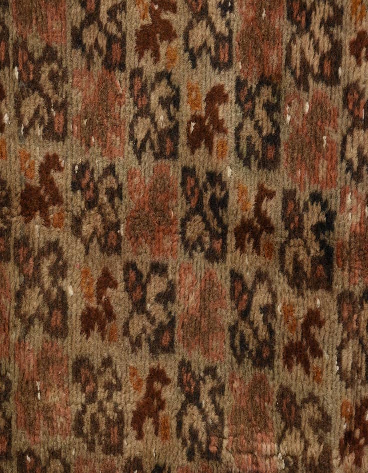 Detail image of 6' 5 x 9' 9  Hand Knotted Ultra Vintage Persian Wool Rug