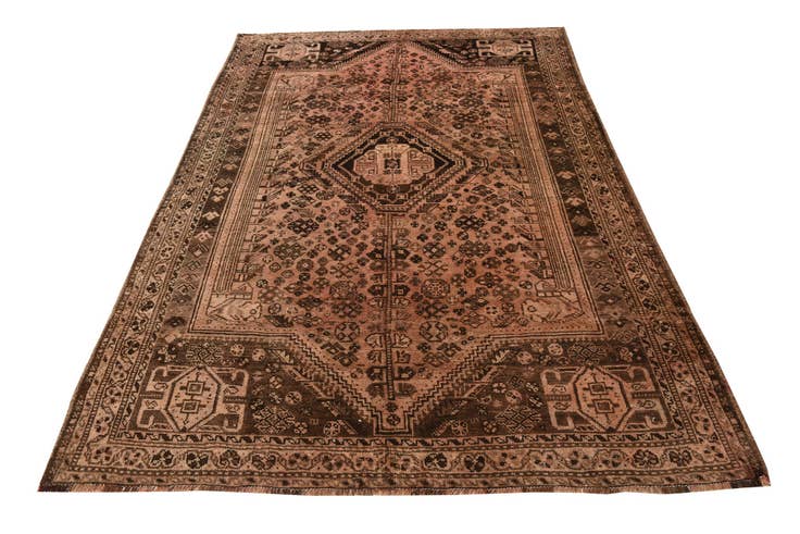 Detail image of 5' 7 x 8' 4 Hand Knotted Ultra Vintage Persian Wool Rug