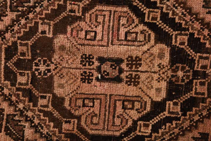 5' 7 x 8' 4 Hand Knotted Ultra Vintage Persian Wool Rug