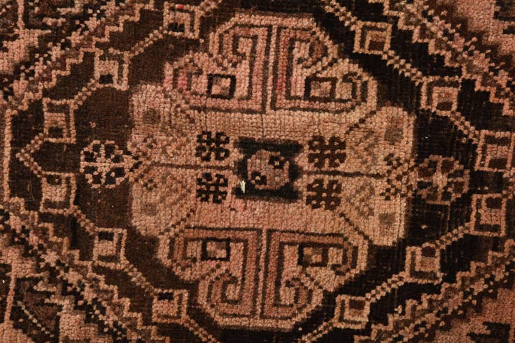Detail image of 5' 7 x 8' 4 Hand Knotted Ultra Vintage Persian Wool Rug