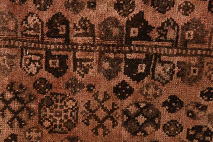 5' 7 x 8' 4 Hand Knotted Ultra Vintage Persian Wool Rug