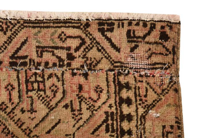 3' 8 x 6' 5 Hand Knotted Ultra Vintage Persian Wool Rug
