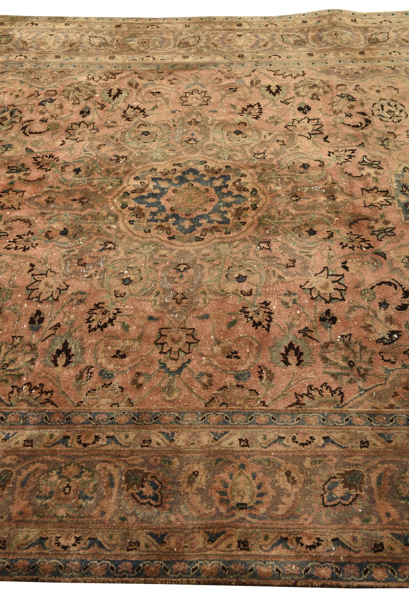 6' 6 x 9' 6 Hand Knotted Ultra Vintage Persian Wool Rug
