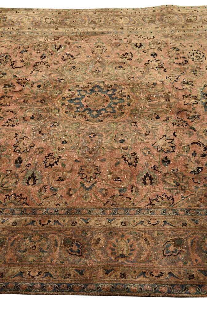 6' 6 x 9' 6 Hand Knotted Ultra Vintage Persian Wool Rug