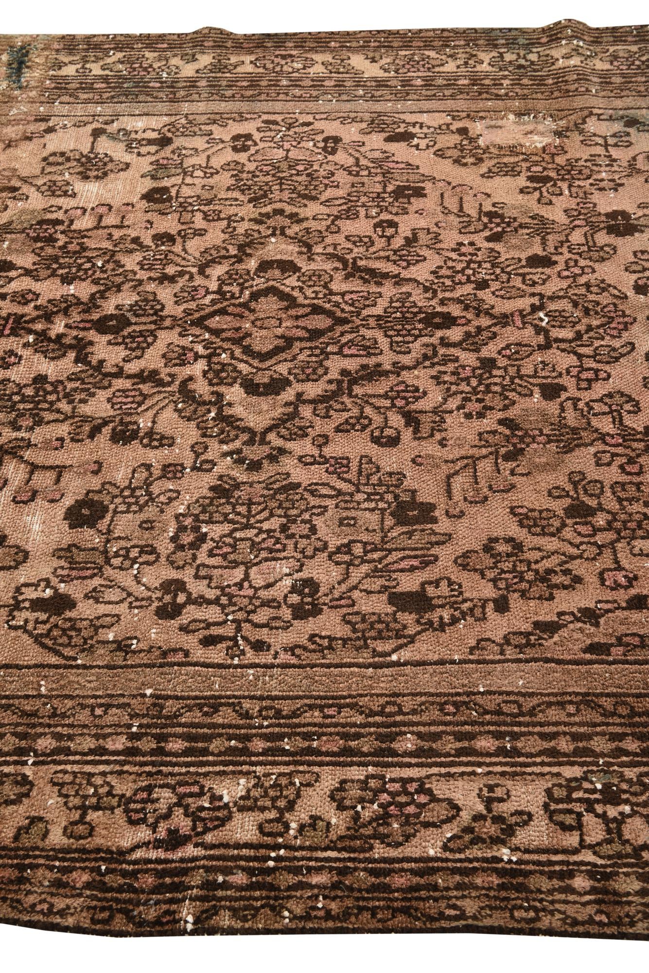 6' 6 x 9' 7 Hand Knotted Ultra Vintage Persian Wool Rug