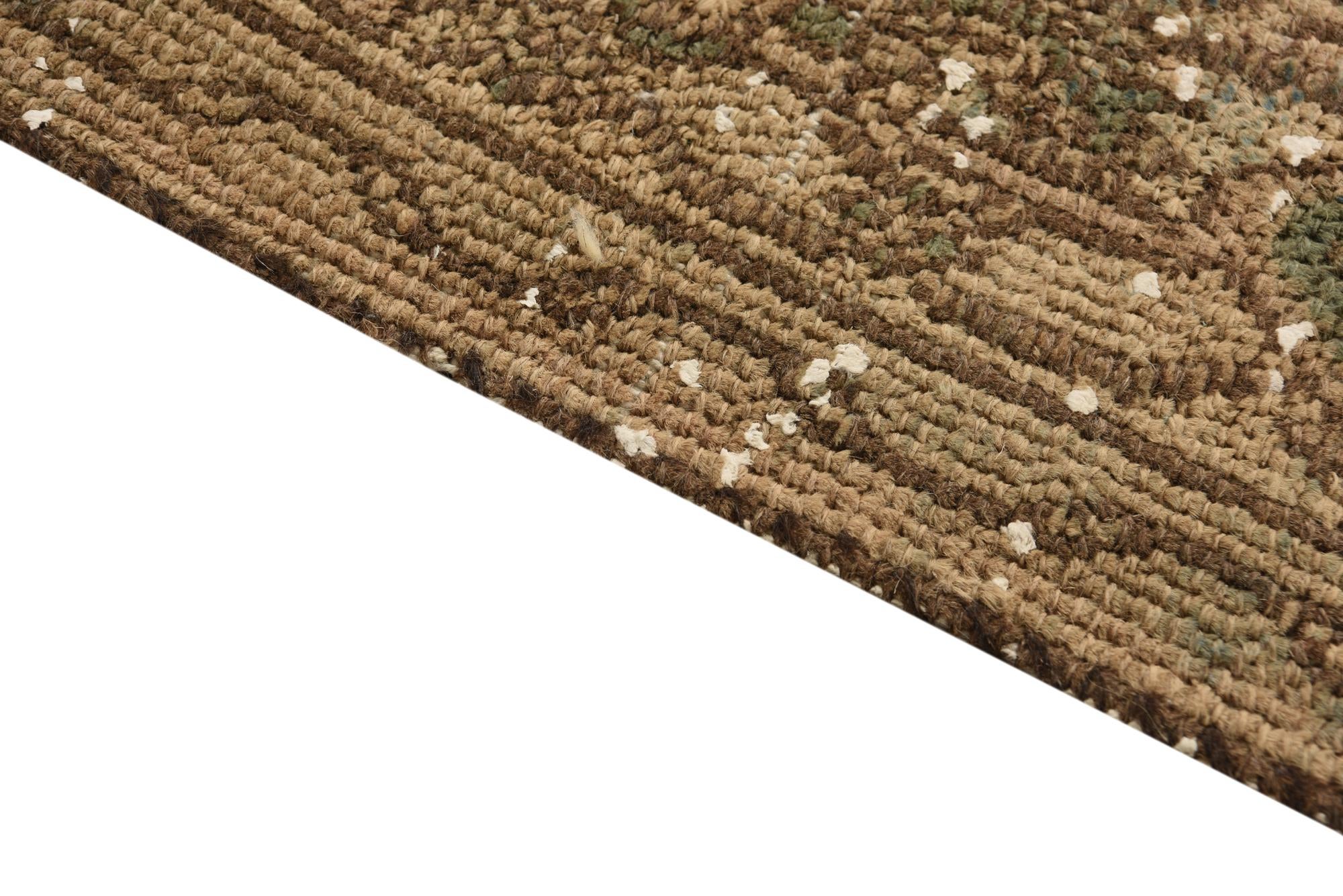 6' 6 x 10' Hand Knotted Ultra Vintage Persian Wool Rug