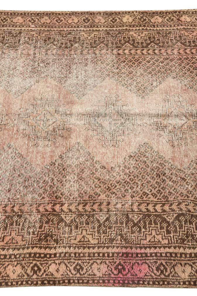 4' x 6' 5 Hand Knotted Ultra Vintage Persian Wool Rug