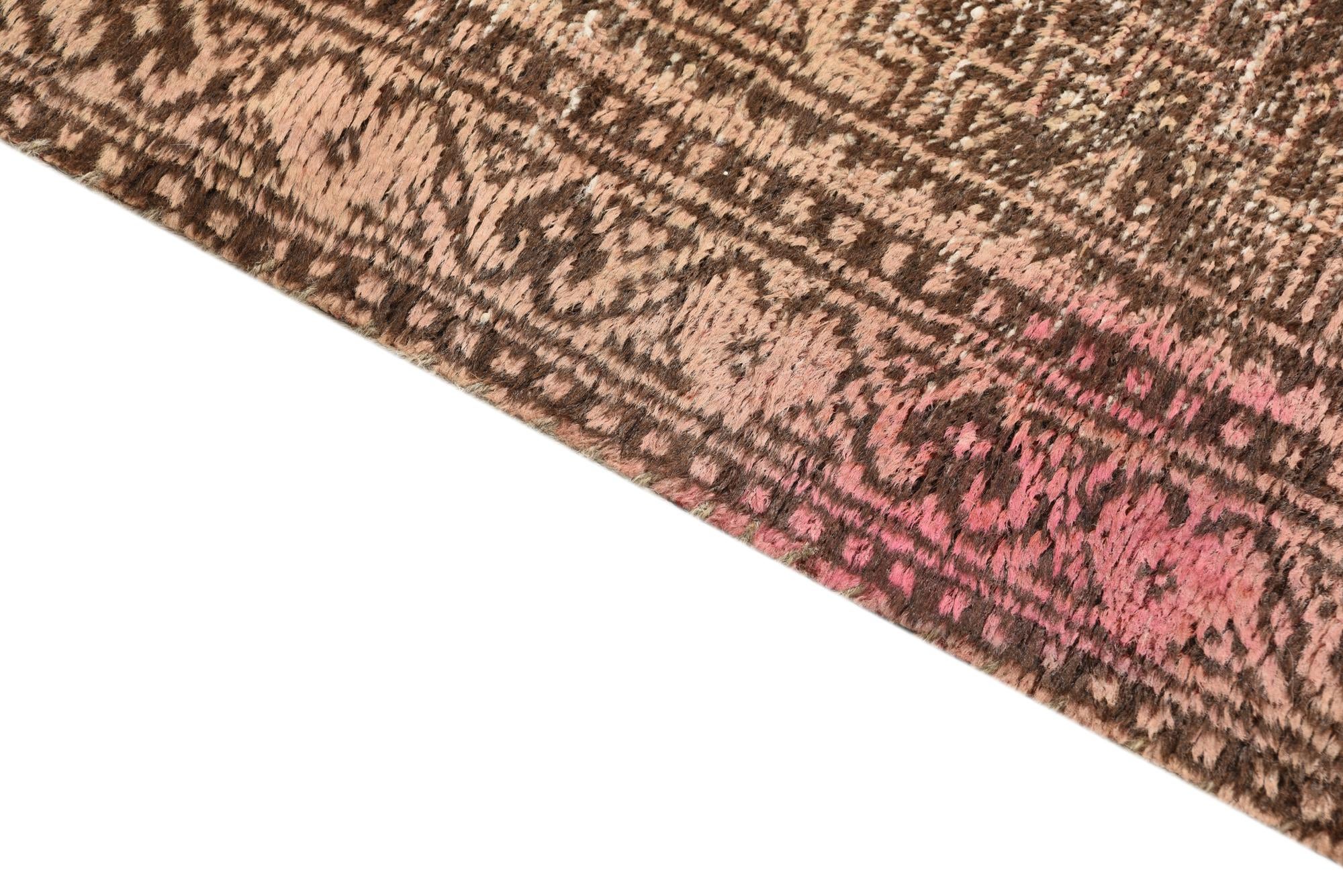 4' x 6' 5 Hand Knotted Ultra Vintage Persian Wool Rug