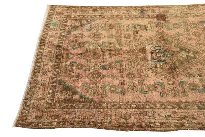 3' 4 x 5' 4 Hand Knotted Ultra Vintage Persian Wool Rug