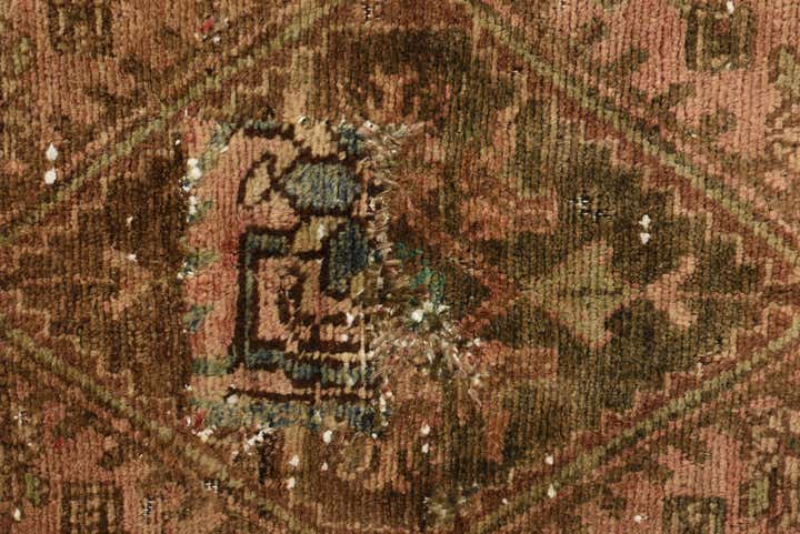 3' 4 x 5' 4 Hand Knotted Ultra Vintage Persian Wool Rug