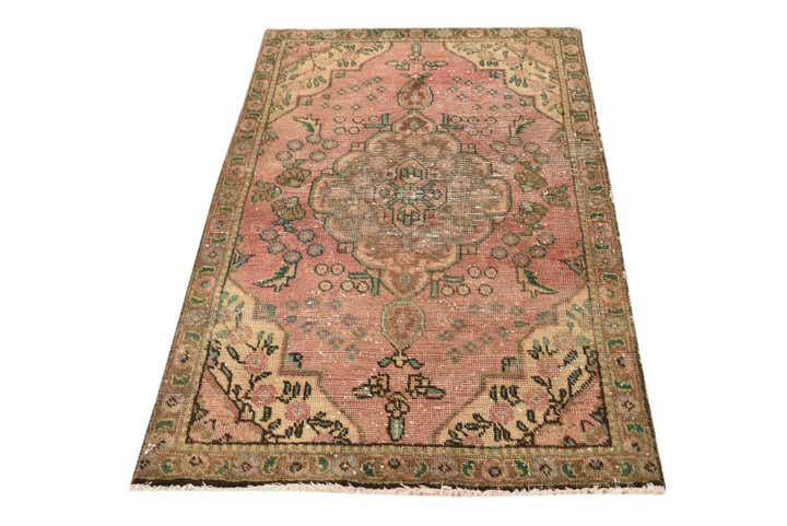 3' x 4' 9 Hand Knotted Ultra Vintage Persian Wool Rug