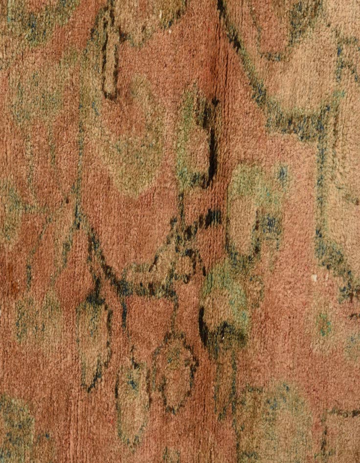 Detail image of 4' 2 x 5' 9  Hand Knotted Ultra Vintage Persian Wool Rug