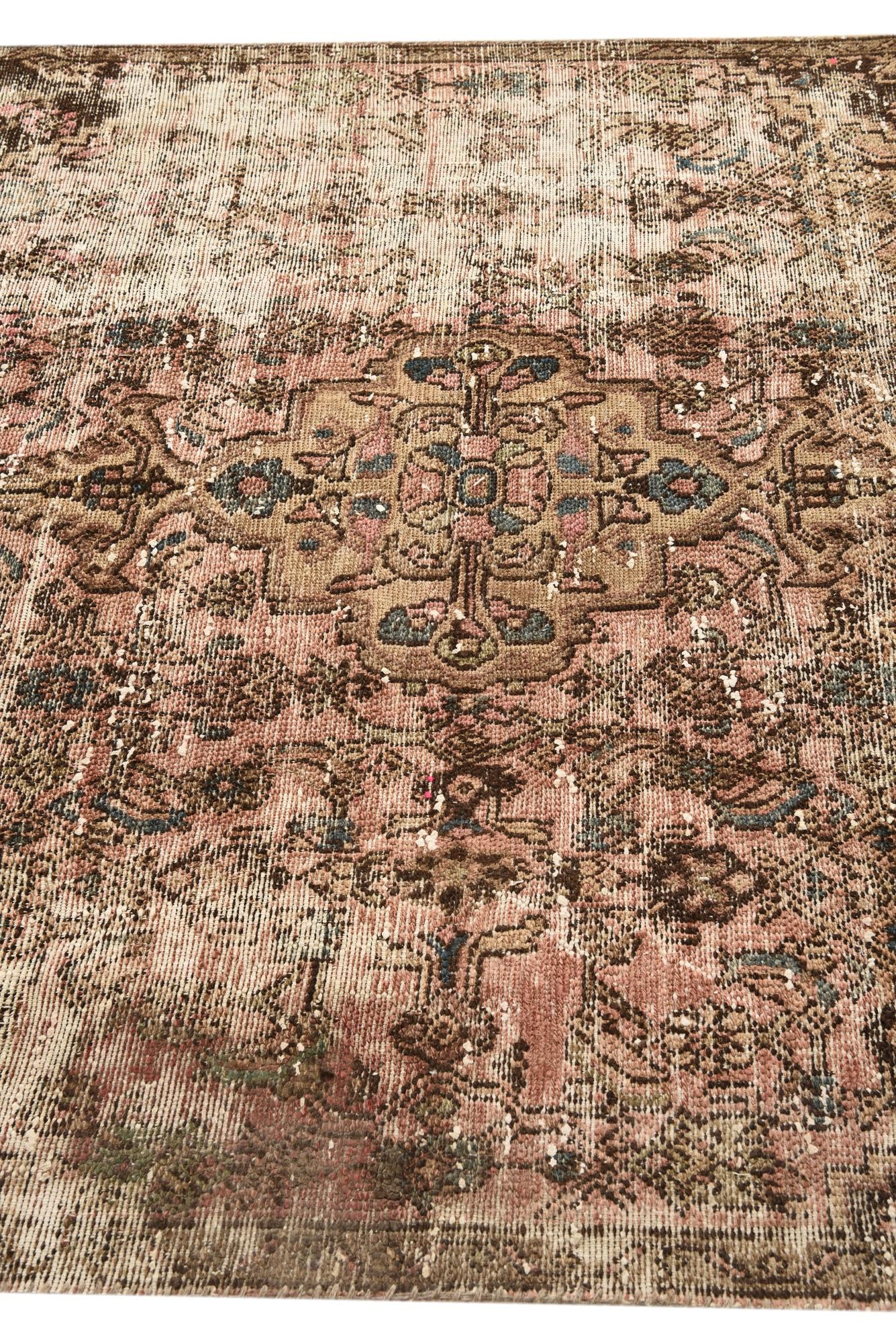 5' 1 x 9' 3 Hand Knotted Ultra Vintage Persian Wool Rug