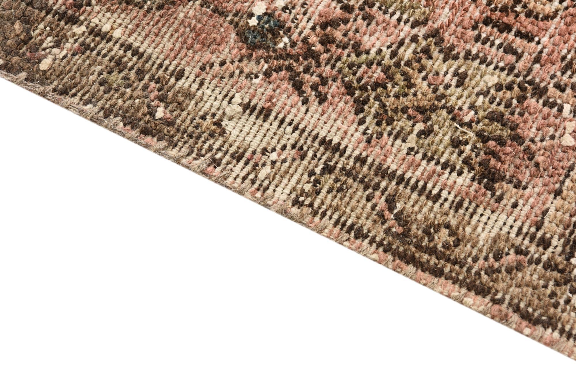 5' 1 x 9' 3 Hand Knotted Ultra Vintage Persian Wool Rug