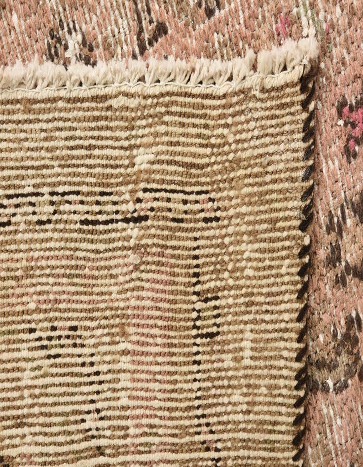 Detail image of 5' 1 x 9'  Hand Knotted Ultra Vintage Persian Wool Rug