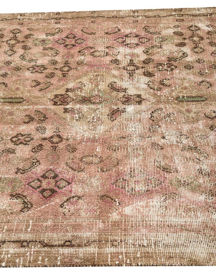 Detail image of 5' 1 x 9'  Hand Knotted Ultra Vintage Persian Wool Rug