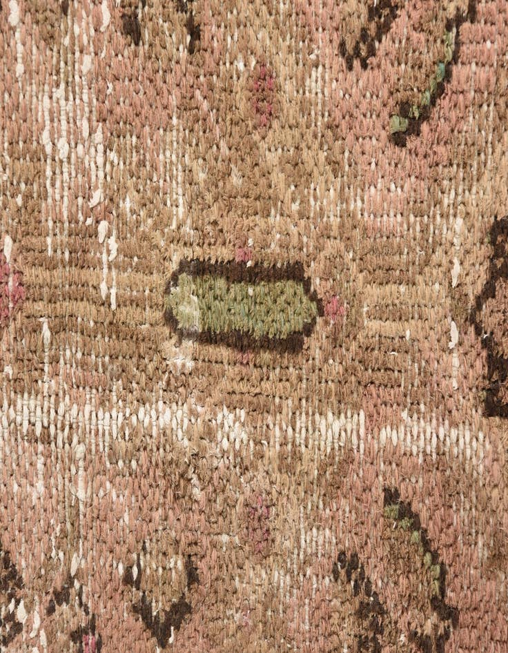 Detail image of 5' 1 x 9'  Hand Knotted Ultra Vintage Persian Wool Rug