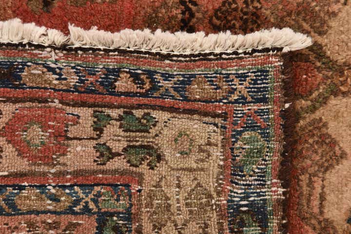 4' 2 x 6' 8 Hand Knotted Ultra Vintage Persian Wool Rug