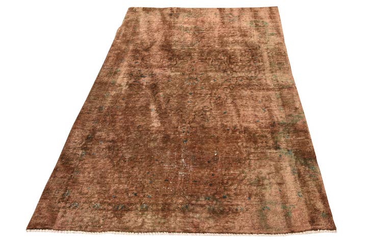 Detail image of 3' 10 x 6' 6 Hand Knotted Ultra Vintage Persian Wool Rug