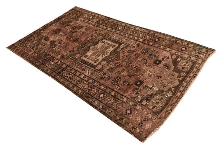 3' 4 x 6' Hand Knotted Ultra Vintage Persian Wool Rug