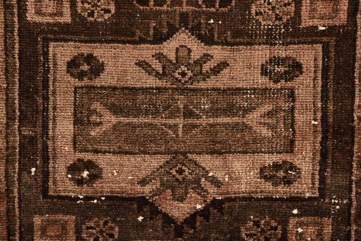 Detail image of 3' 4 x 6' Hand Knotted Ultra Vintage Persian Wool Rug