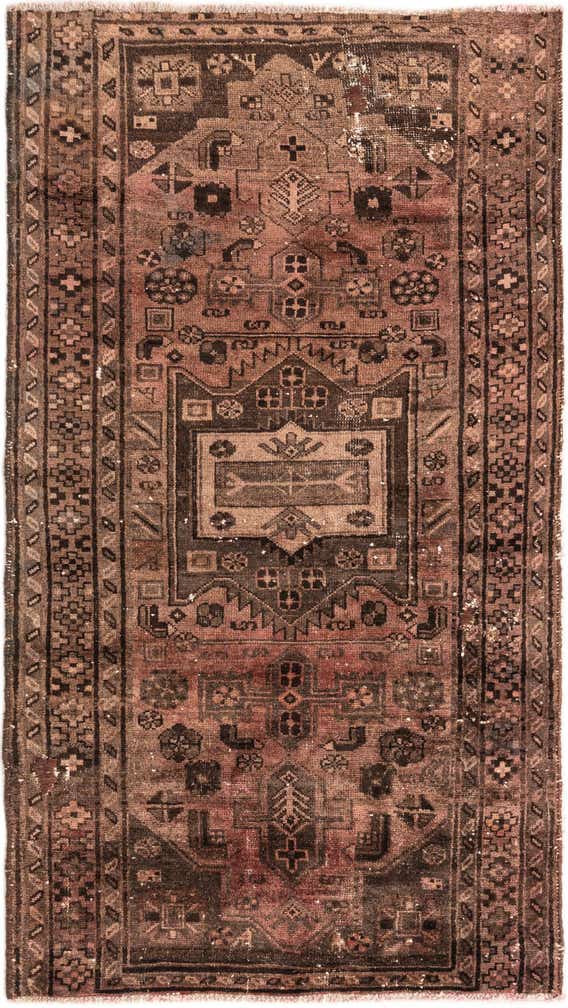 3' 4 x 6' Hand Knotted Ultra Vintage Persian Wool Rug