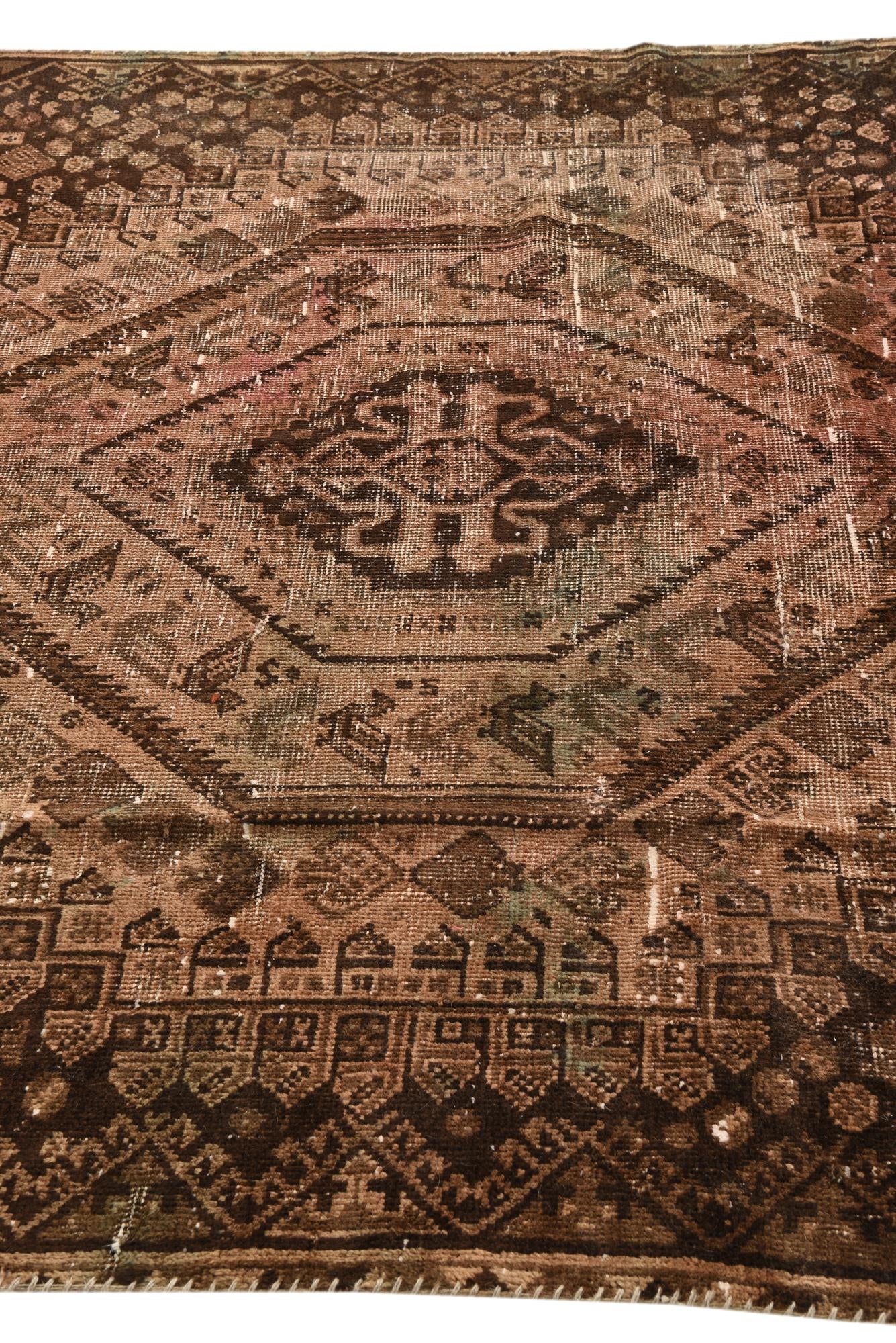 5' 10 x 8' 6 Hand Knotted Ultra Vintage Persian Wool Rug