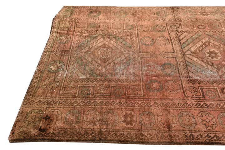 5' 2 x 9' 9 Hand Knotted Ultra Vintage Persian Wool Rug