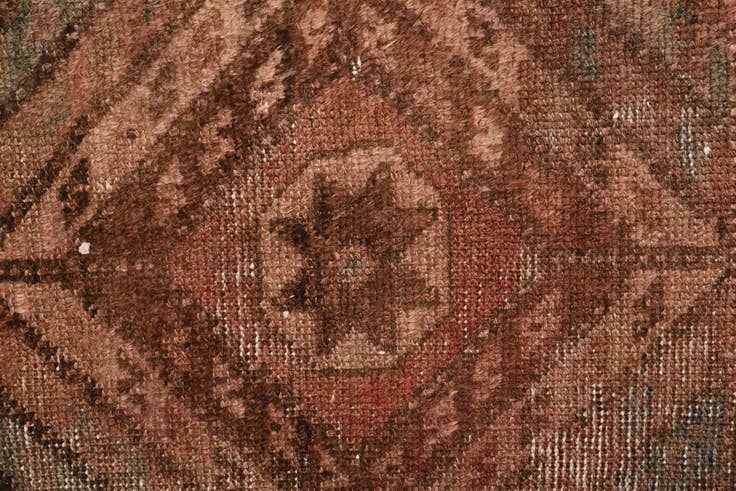 Detail image of 5' 2 x 9' 9 Hand Knotted Ultra Vintage Persian Wool Rug