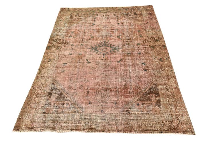 Detail image of 125cm x 180cm Hand Knotted Ultra Vintage Persian Wool Rug