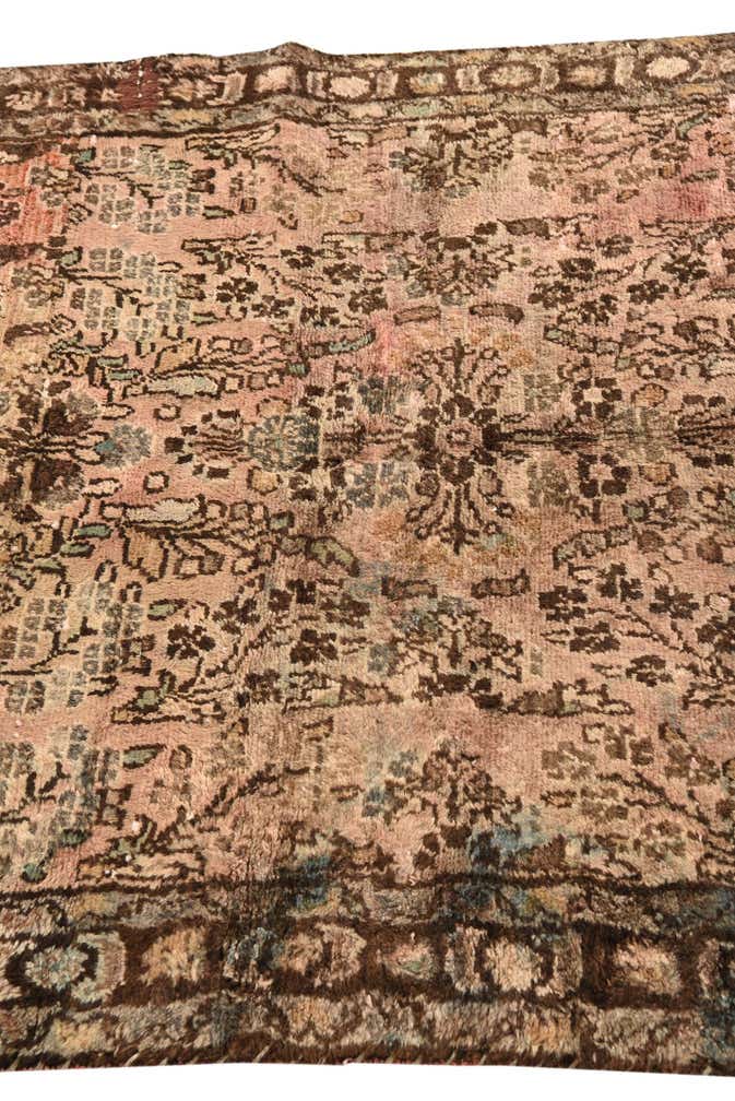 3' 7 x 6' Hand Knotted Ultra Vintage Persian Wool Rug