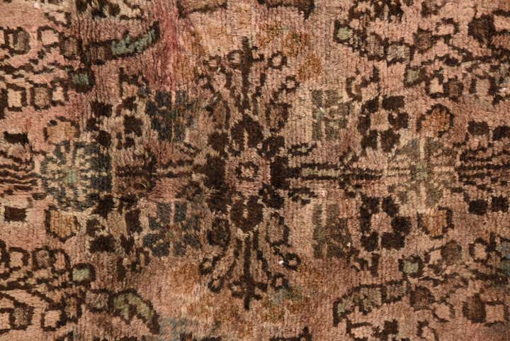 3' 7 x 6' Hand Knotted Ultra Vintage Persian Wool Rug