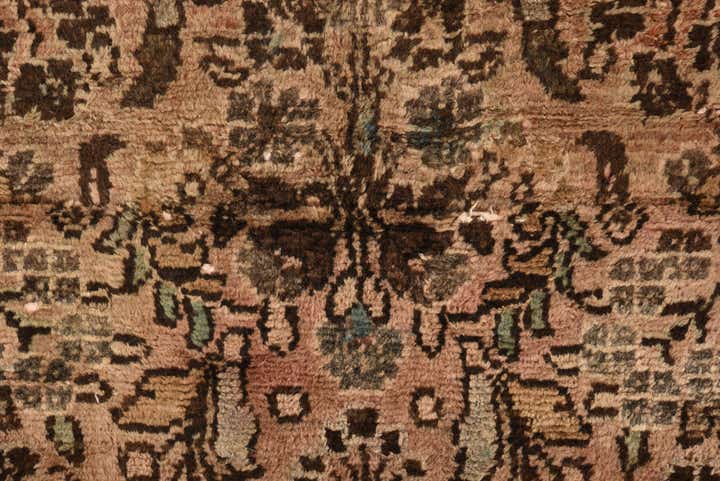 3' 7 x 6' Hand Knotted Ultra Vintage Persian Wool Rug
