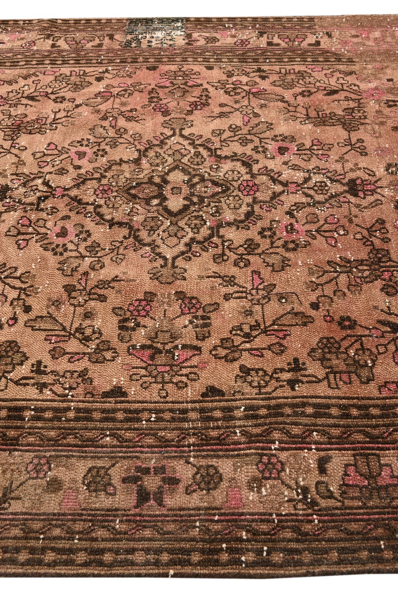 205cm x 300cm Hand Knotted Ultra Vintage Persian Wool Rug