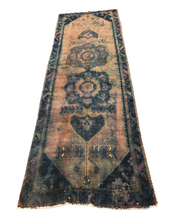 Detail image of 5' x 9' 1  Hand Knotted Ultra Vintage Persian Wool Rug