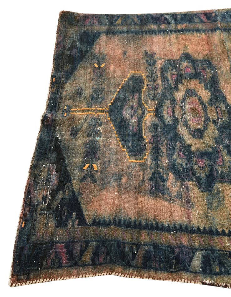 Detail image of 5' x 9' 1  Hand Knotted Ultra Vintage Persian Wool Rug