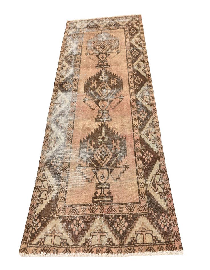 Detail image of 4' x 6' 7  Hand Knotted Ultra Vintage Persian Wool Rug