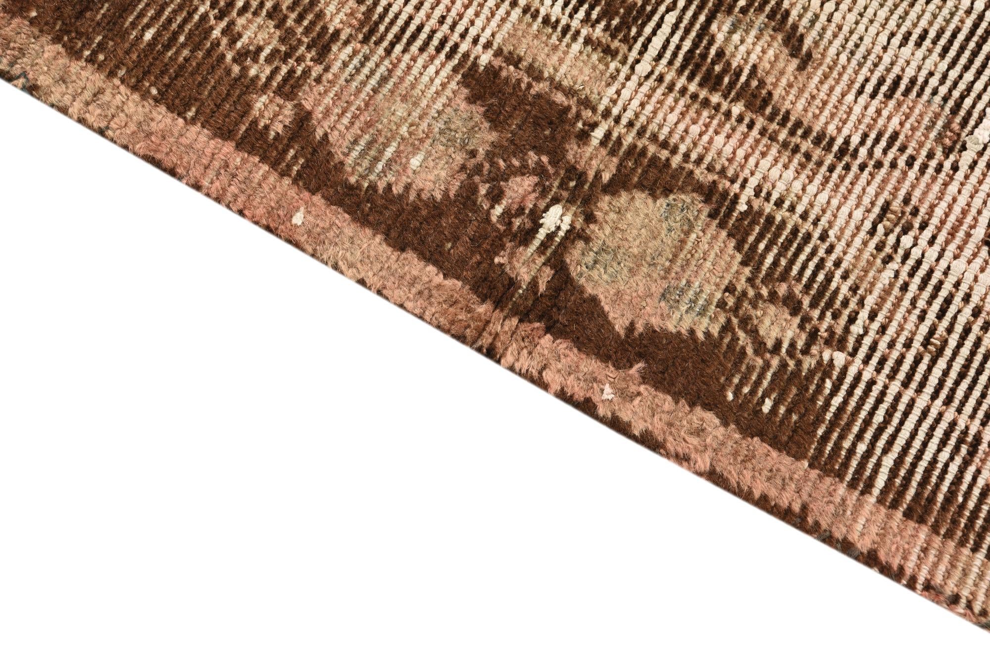 3' 7 x 5' 8 Hand Knotted Ultra Vintage Persian Wool Rug