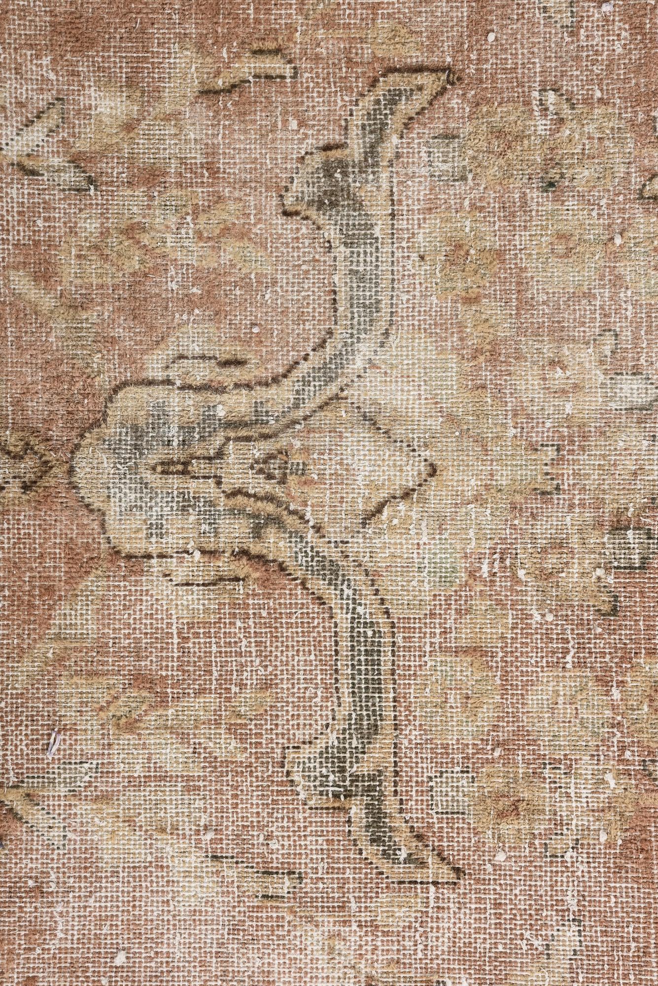 9' 8 x 13' Hand Knotted Ultra Vintage Persian Wool Rug
