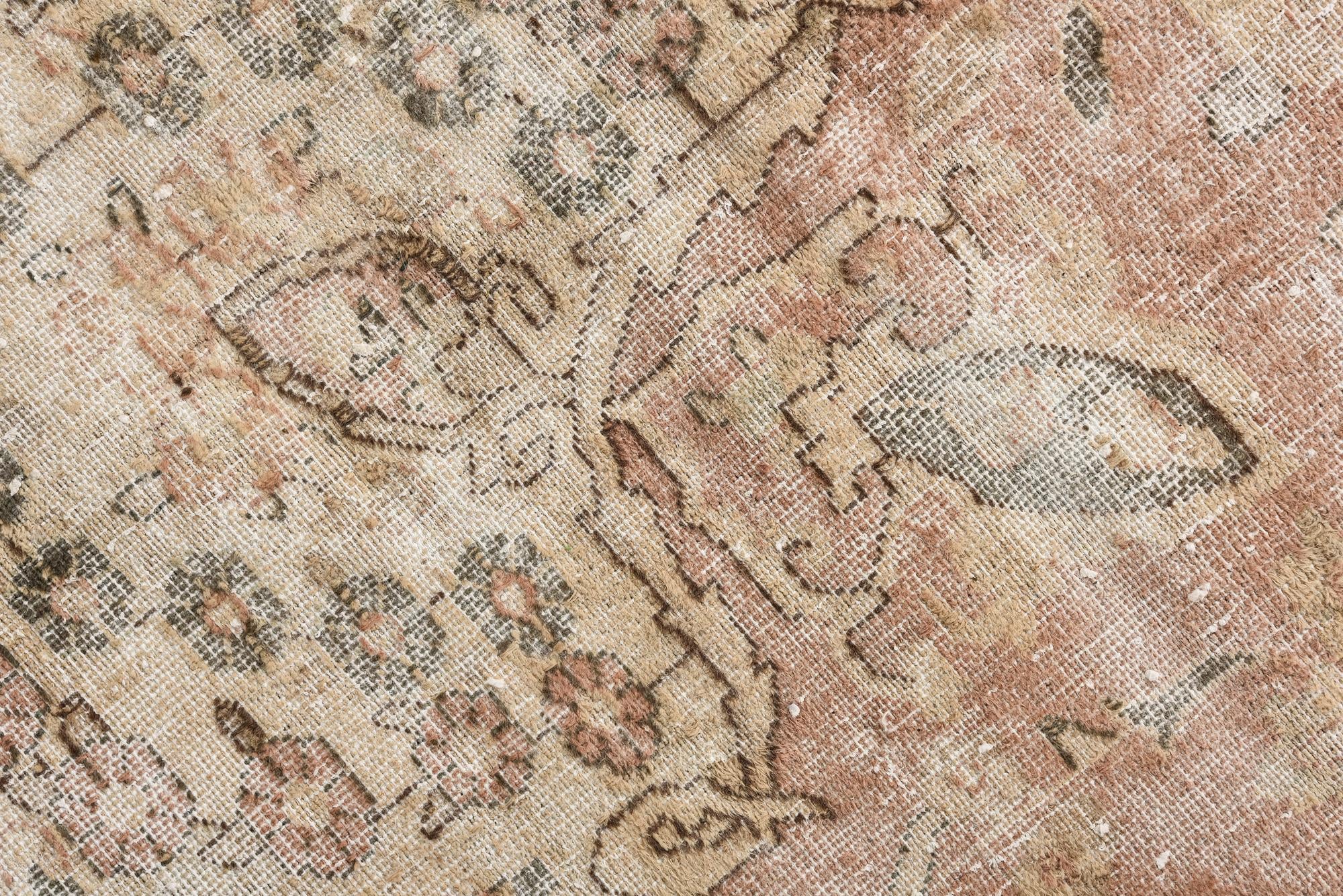 9' 8 x 13' Hand Knotted Ultra Vintage Persian Wool Rug