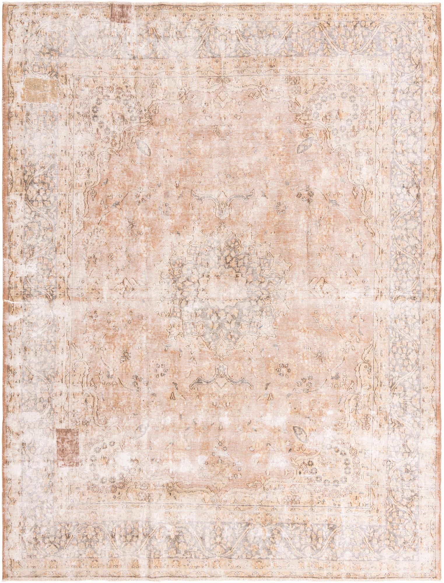 9' 8 x 13' Hand Knotted Ultra Vintage Persian Wool Rug